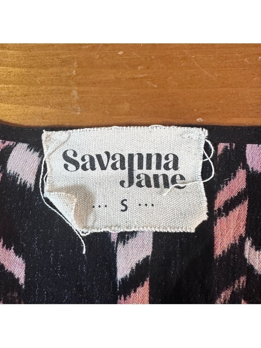 Savanna Jane Black Top with Floral Embroidery - Picture 6 of 7